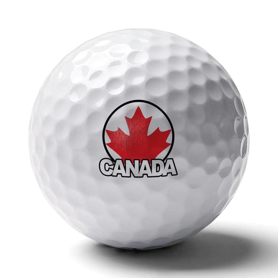 Canada Maple Leaf Custom Golf Balls Comfortable Feel Golfballs Personality Golf Equipment