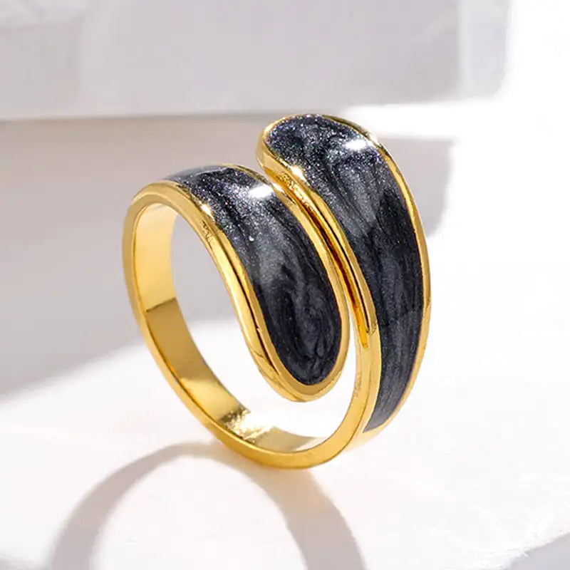 Personalized Adjustable Titanium Steel Drip Ring for Women